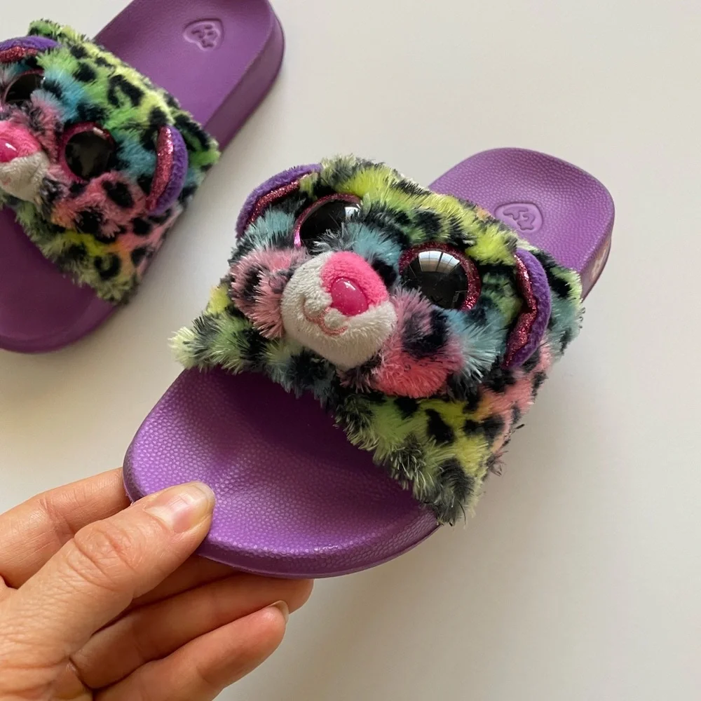 Kids girl TY plush animal sandals - Picture 8 of 12